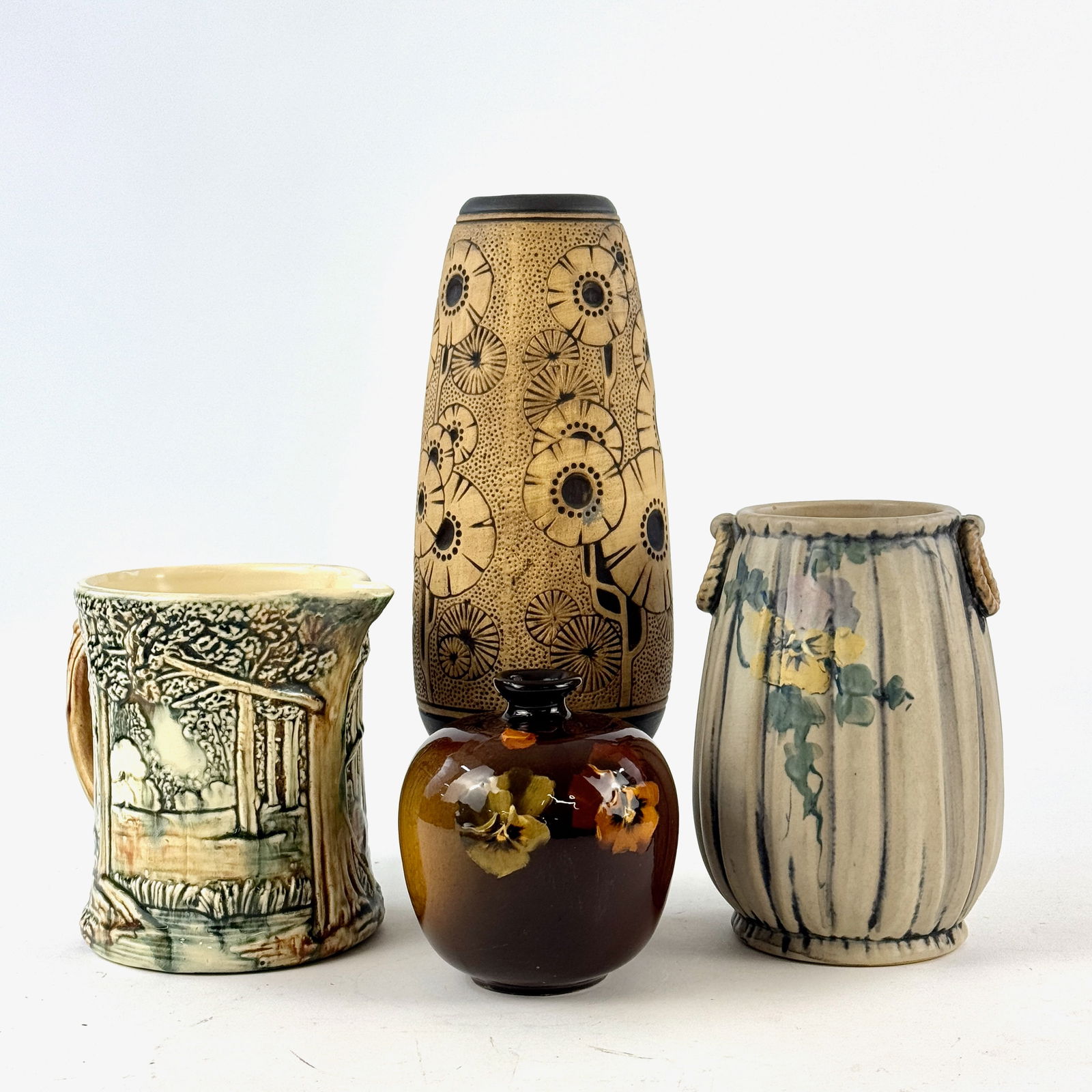 Weller Pottery: Mixed Group, Louwelsa, Burntwood (1 of 15)