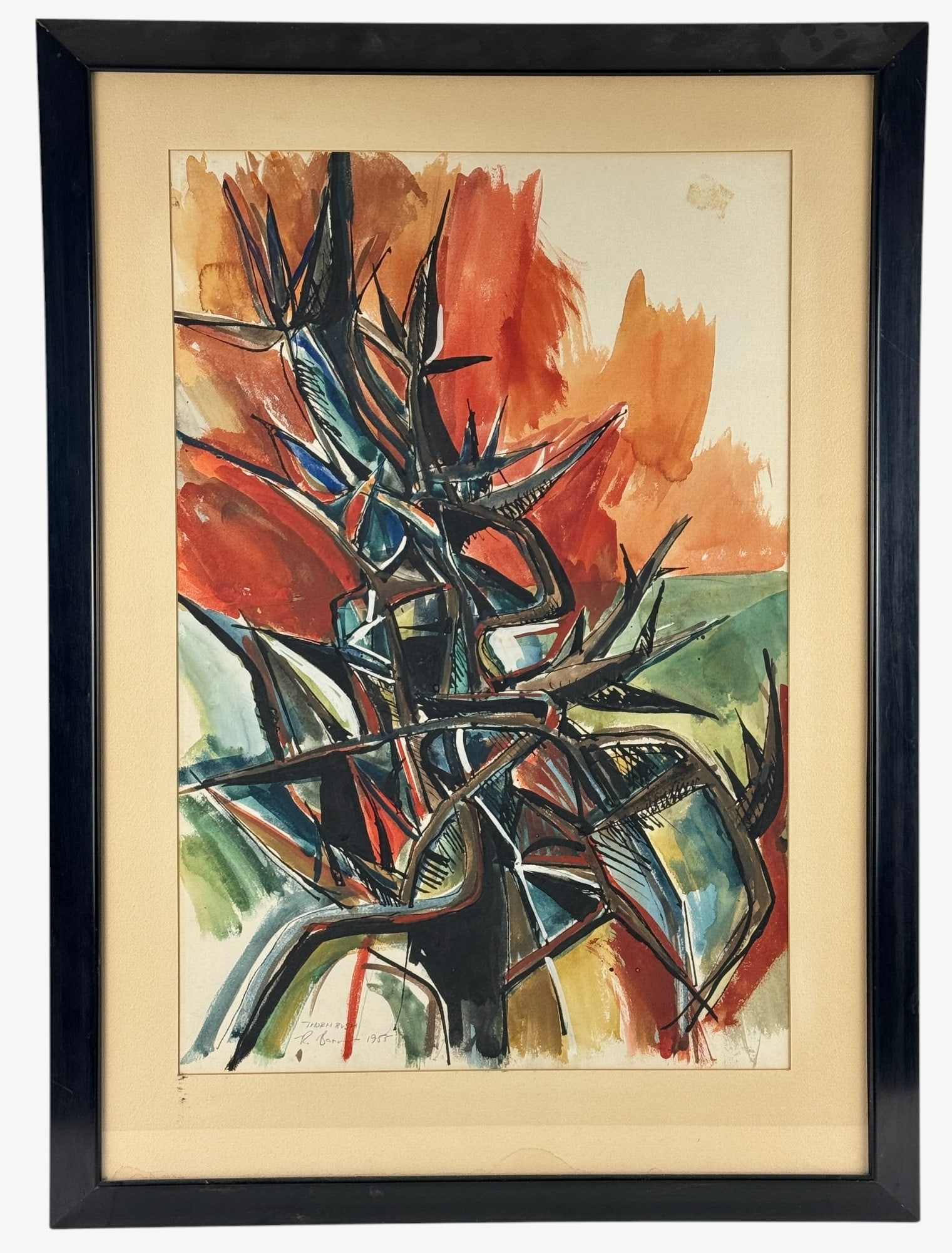 "Thornbush" Watercolor by Robert Beaven (1 of 4)