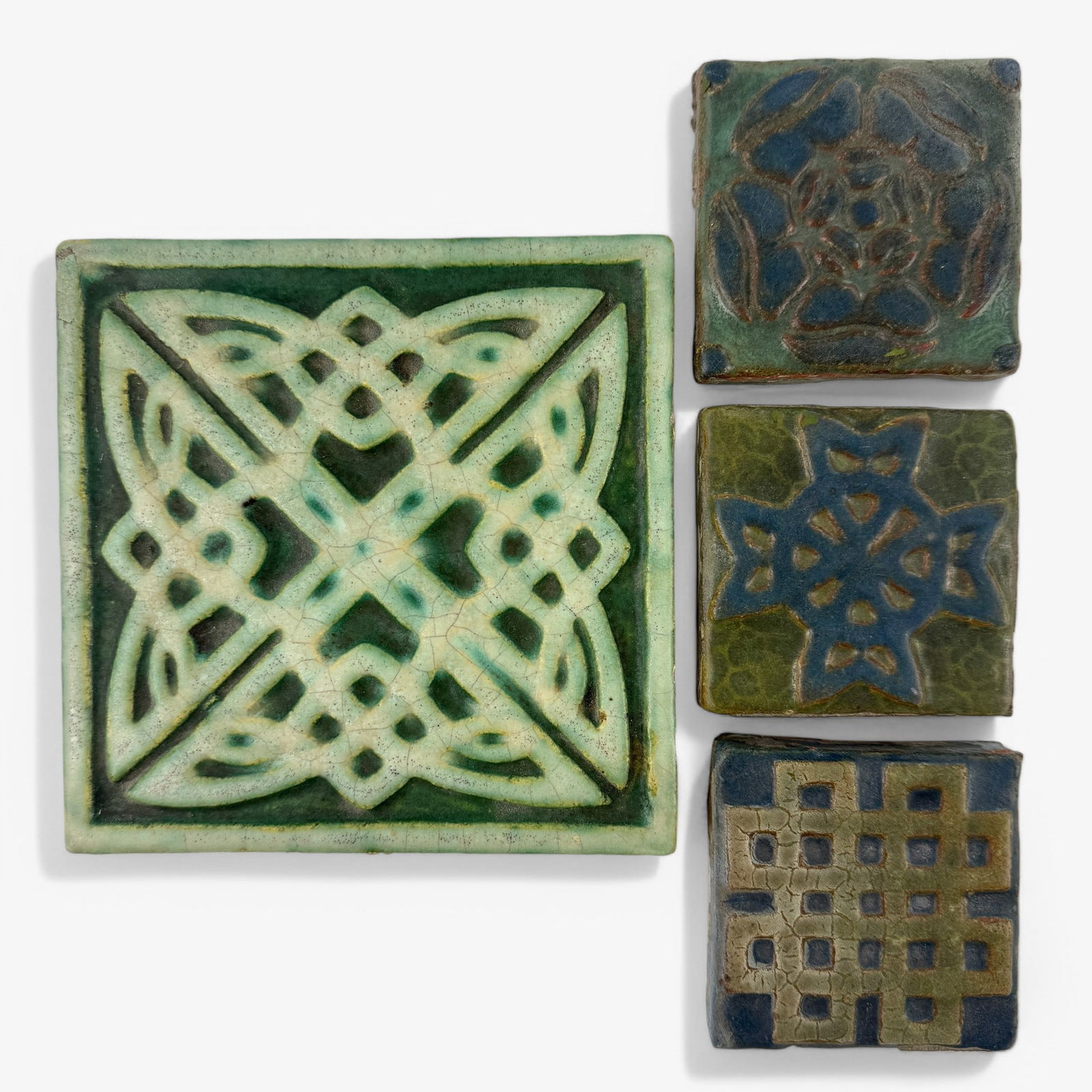 Four Art Pottery Tiles by Hartford Faience (1 of 6)