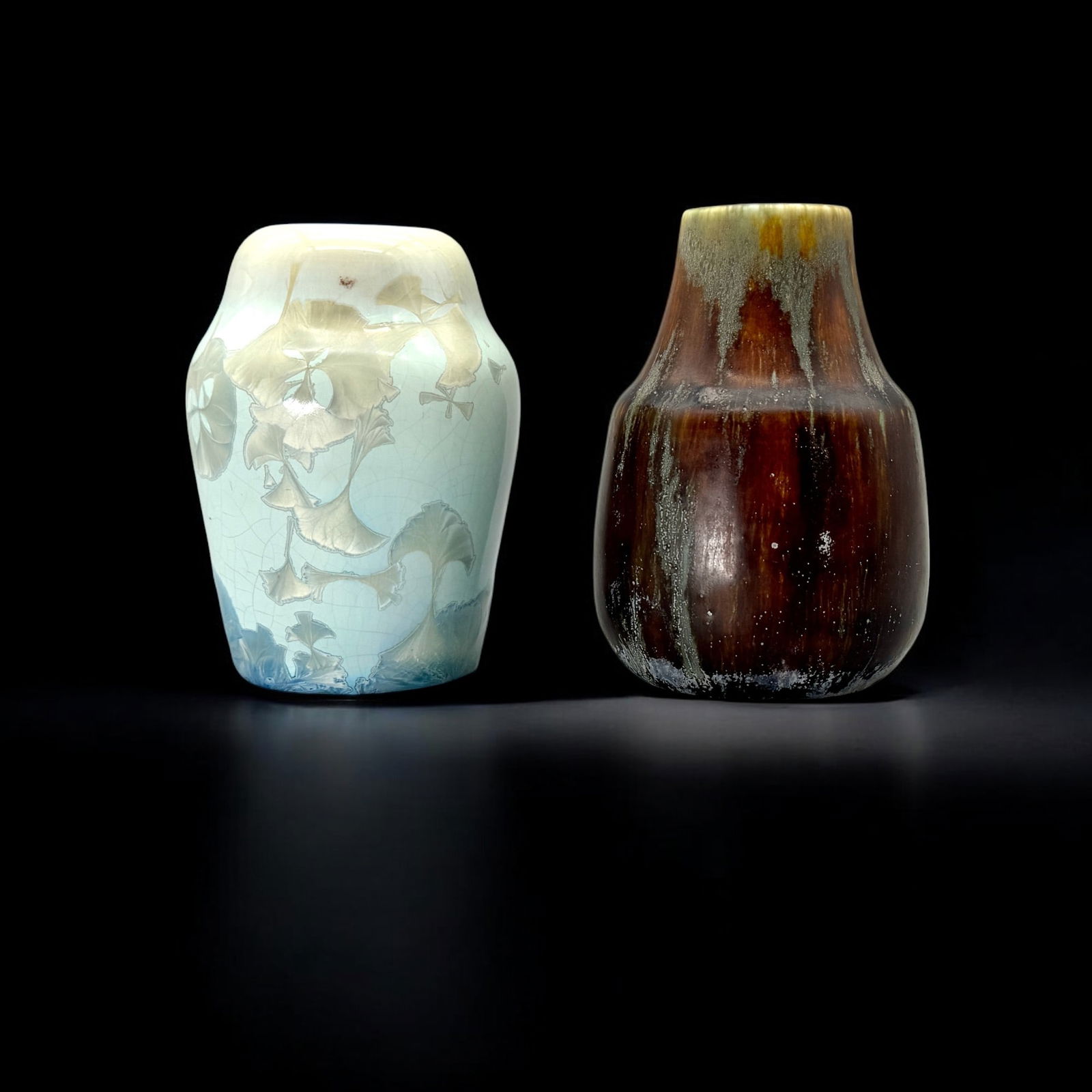 Pair of Art Pottery Cabinet Vases (1 of 12)