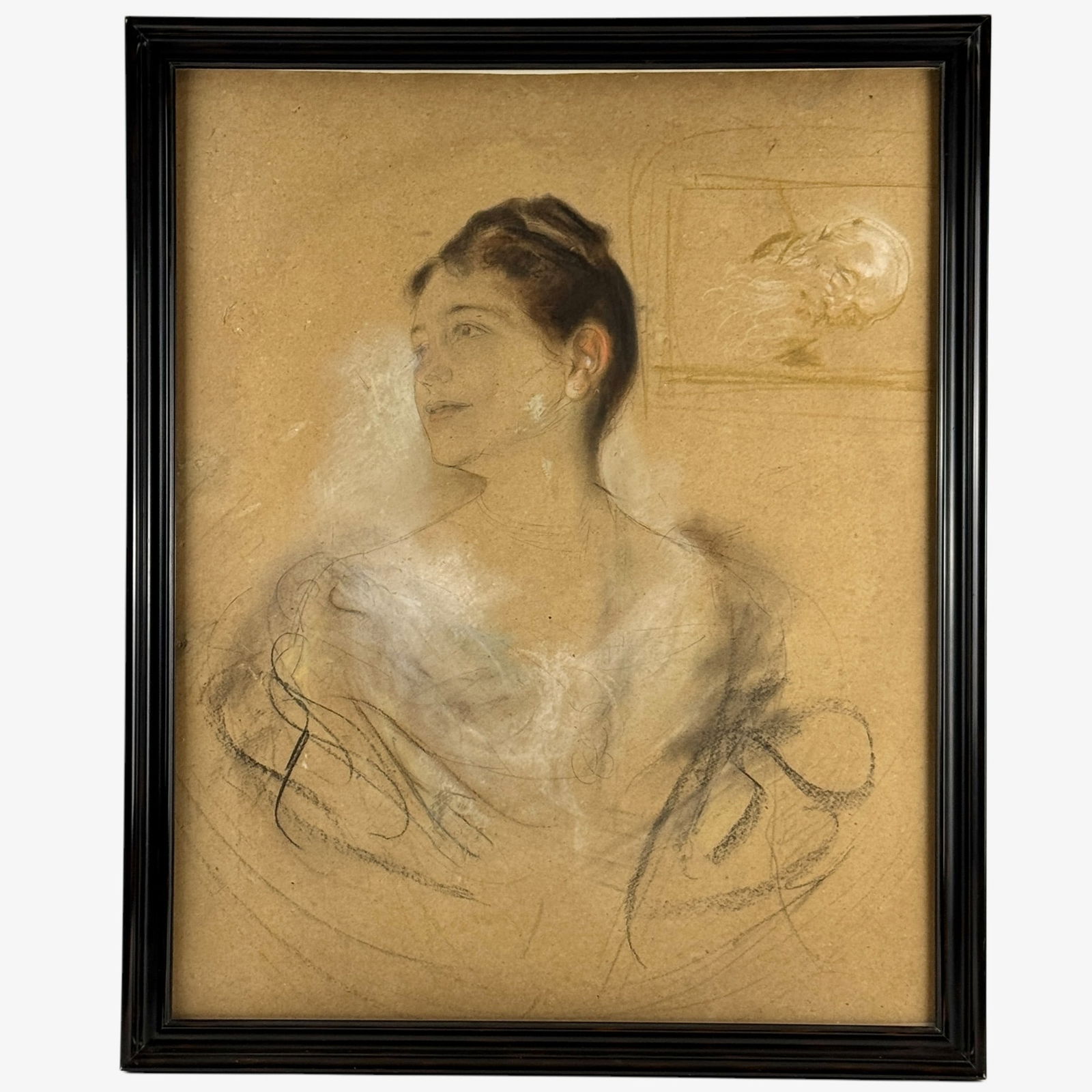 Franz von Lenbach Study of Eleanor Duse (1 of 3)