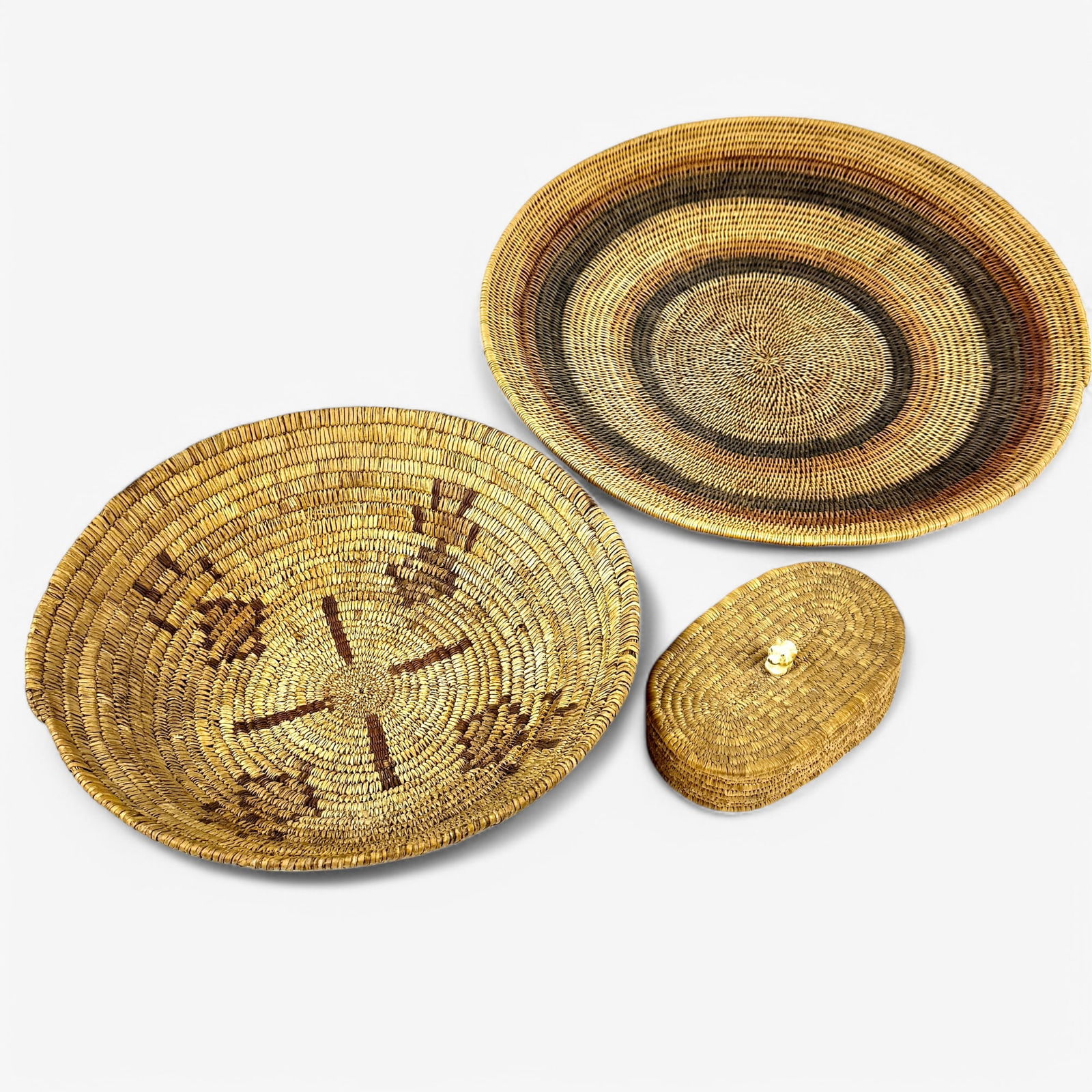 Three Native American Baskets, one Inuit (1 of 4)