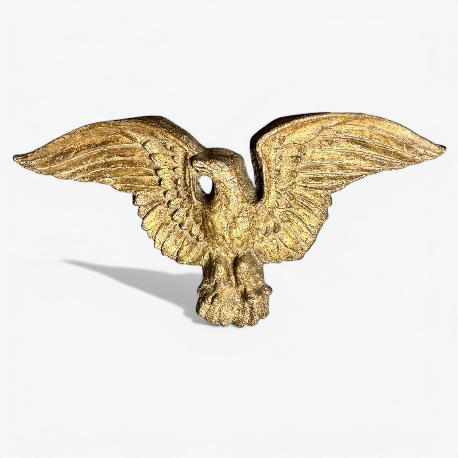Monumental Antique Gilt Carved Wooden Eagle (1 of 3)