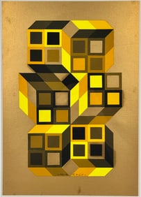 Victor Vasarely, (Hungary/France, 1906-1997), Collage