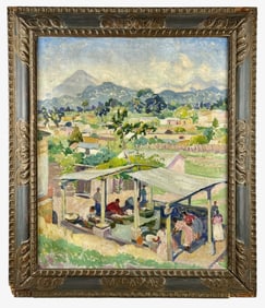 "Lavanderas Criollas" Oil by Humberto Garavito