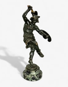 Bronze Roman Soldier by Ernest Rancoulet