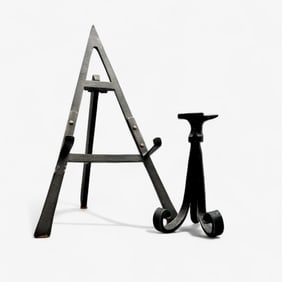 Pair of Wrought Iron Easels