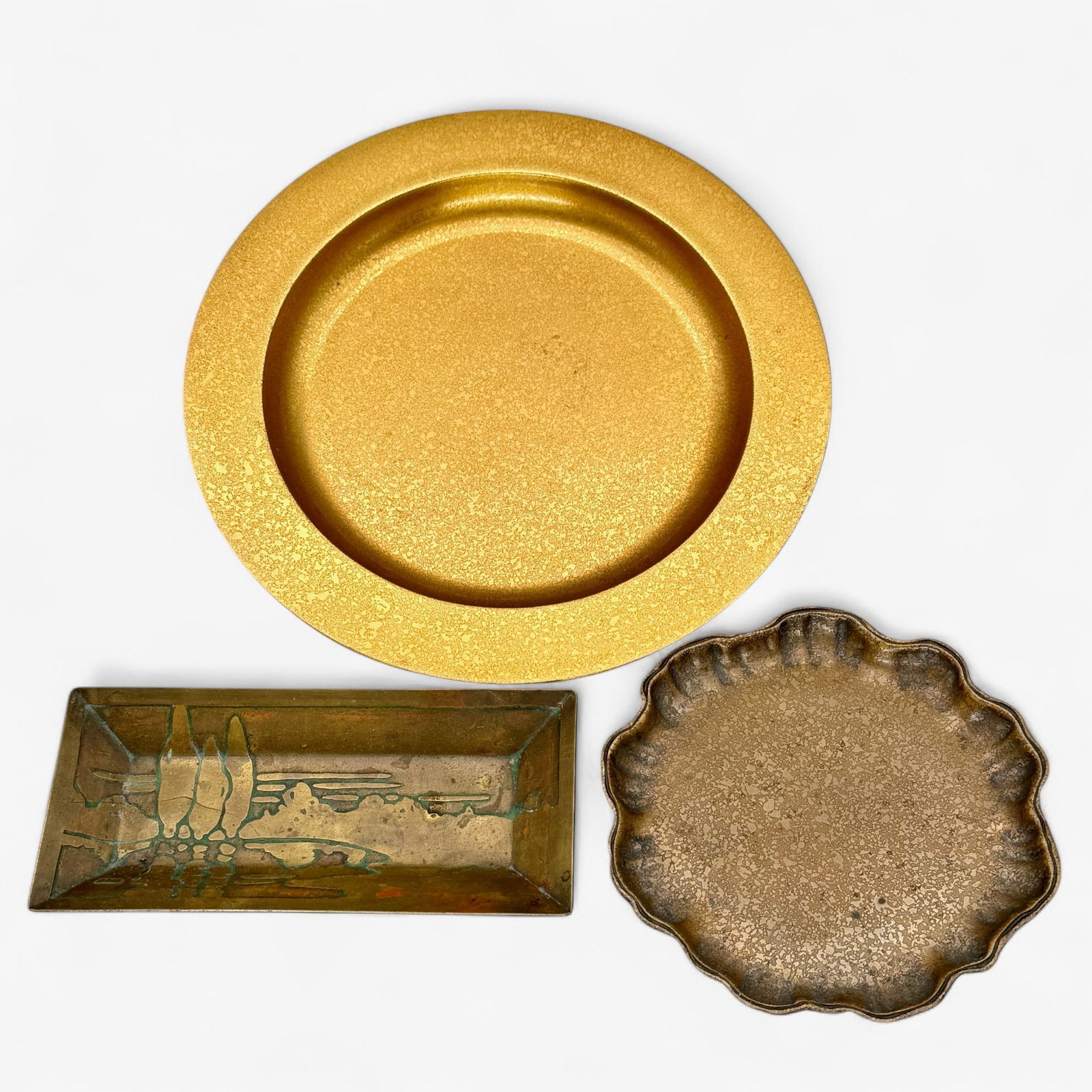 Three Arts and Crafts Trays, inc. Tiffany (1 of 6)