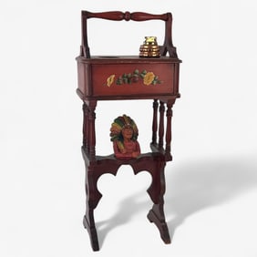 20th Century Smoking Stand with Accoutrements