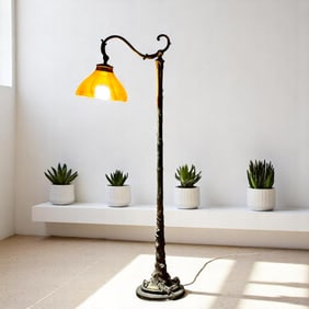 20th Century Bronze Counter Balance Lamp