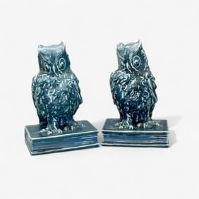 Rookwood Pottery: Owl Bookends
