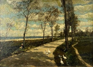 Henry Farny (1847-1916) Oil on Canvas