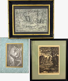 E.T. Hurley, Three Etchings (1 of 4)