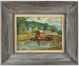 Harry Shokler Oil on Canvas, VT Scene