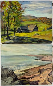 Pair of Oil Paintings by Harry Shokler