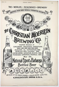 1898 Harper's Weekly Moerlein Brewery Ad