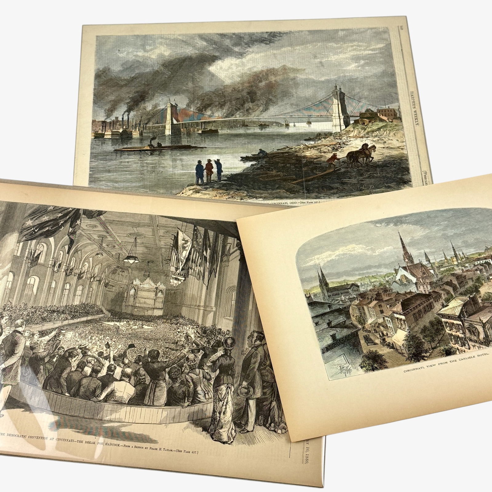 Three Early Cincinnati Engravings (1 of 7)