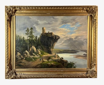 Large 19th Century English Castle Subject