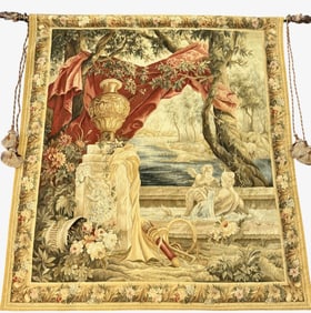 Large Flemish Style Tapestry, 20th Century