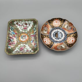Chinese Imari and Rose Medallion Dishes