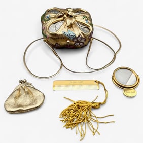 Judith Leiber Coin Purse, Comb and Mirror