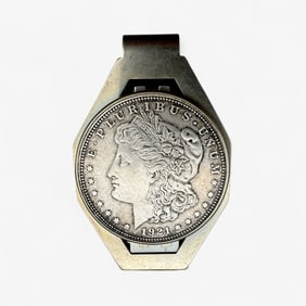Money Clip with Morgan Dollar