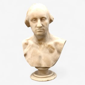19th Century Marble Bust of George Washington