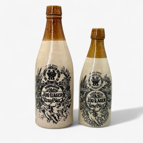 Pair of Christian Moerlein Ginger Jars