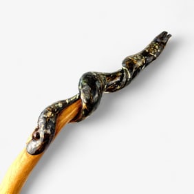 William Miller Kentucky Folk Art Snake Cane