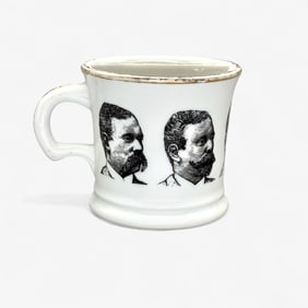 Antique Shaving Mug with Gentleman
