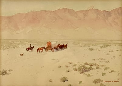 Leonard H. Reedy Western Watercolor