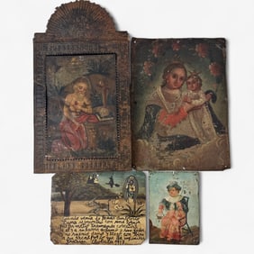 Group of Retablo Devotional Paintings