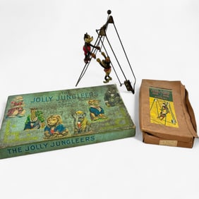 Early Mickey Mouse Celluloid Toy and Jolly Jungleers