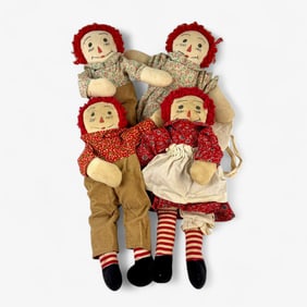 Four Early Orphan Annie Dolls