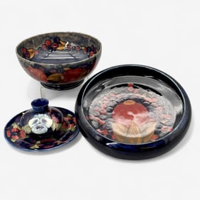 Four Moorcroft Pottery Pieces
