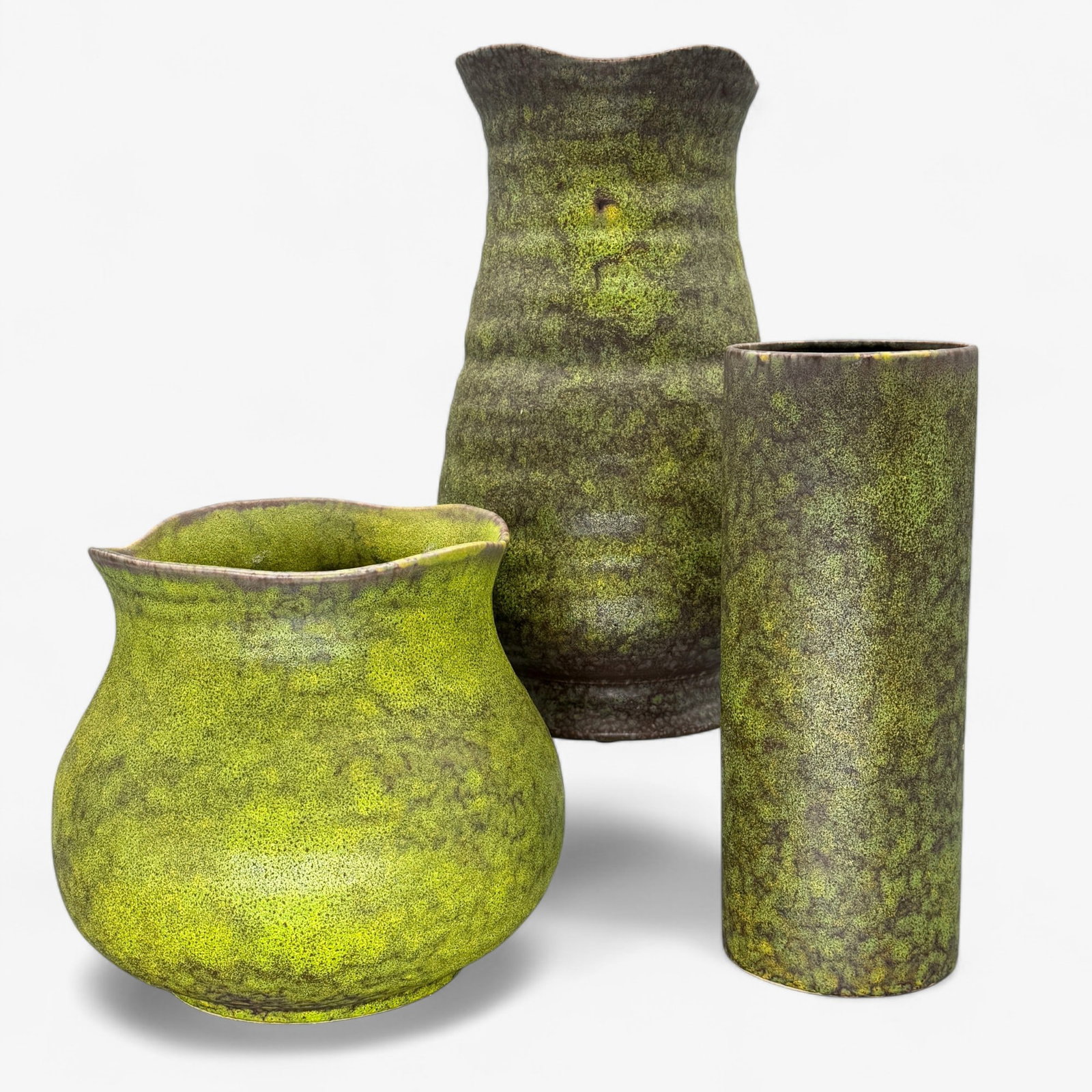 Three Royal Haeger Lime Peel Vessels (1 of 14)