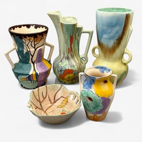 Collection of Art Deco Symcox Pottery