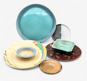 Various Art Pottery Trays
