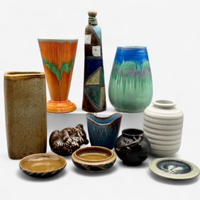 Nice Group of European Art Pottery, Various Makers