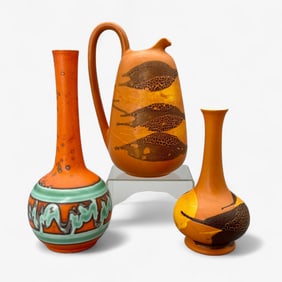 Royal Haeger Orange Peel Pottery Group
