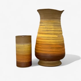 Royal Haeger MCM Sandstone Vases