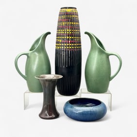 Five Pieces of Haeger Pottery