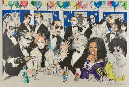 "Celebrity Night at Spago", Leroy Neiman
