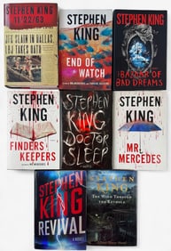 8 Stephen King Novels, all 1st First Editions