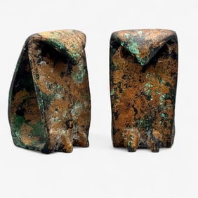 Noguchi Style Owl Bookends
