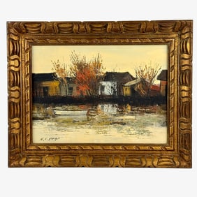 Pair of Oil Paintings by H.S. Yang