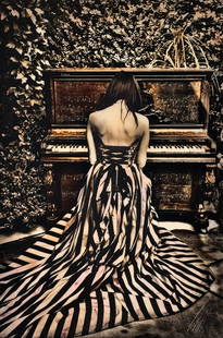 Raphael Mazzucco (Canadian, b. 1965): "Chantal" Digital pigment print on wove paper, signed in the image and handsigned in graphite in the lower right margin. Edition 94/95 also in pencil, lower left. 26" x 17.5" (image), 33 1/2" x 24 1/2