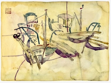 Pair of Watercolors by Walter Sorge