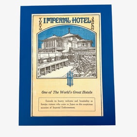 Tokyo Imperial Hotel Advertising Litho