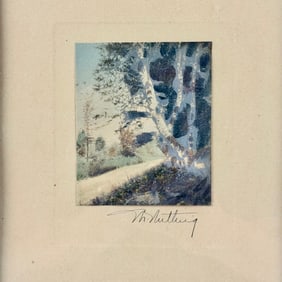 Pair of Wallace Nutting Hand Colored Photos